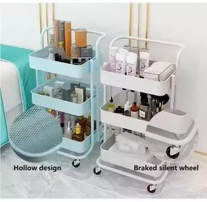 Carrito de Manicura Multifuncional Moderno Z, Organizador de Herramientas de Belleza para Peluquería, Barbería, SPA, Plástico, 4 Ruedas - Product Image 4