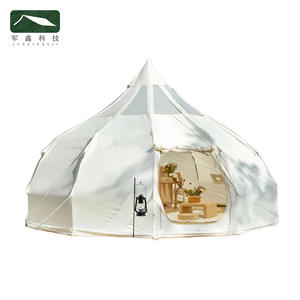 Tente yourte Junxin Technology 6x6x3.5m, simple couche, quatre saisons, fond en PVC imperméable, camping en plein air - Product Image 2