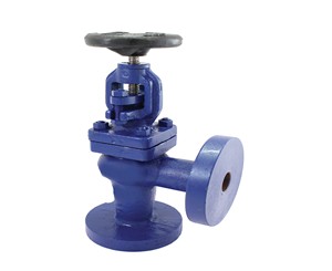 High Quality Cast Iron Flanged Stop Right Angle Pattern <b>Bolted</b> Bonnet Screw Type Water Treatments PN16 200C - Product Image 1