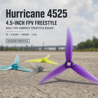 Hélice de drone FPV GEMFAN Officielle 4525 Freestyle, 3 pales en polycarbonate, pas de 2,5, accessoires légers pour drone