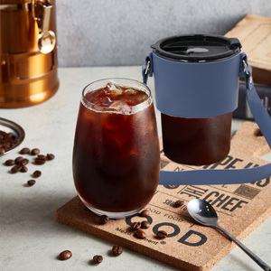 Nuova Custodia Portabicchieri alla Moda in Pelle PU, Borsa per Bicchieri da 350ml e 500ml per <span class=keywords><strong>Eventi</strong></span> all'Aperto - Product Image 2