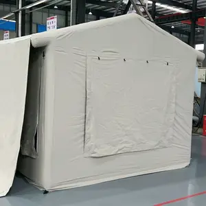 La migliore vendita telone laminato PVC 6 uomo tenda da campeggio gonfiabile casa campeggio automatico tenda gonfiabile tessuto