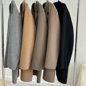 New Style High Quality 2024 Wool Coat Men Pure Wool Jacket Customization