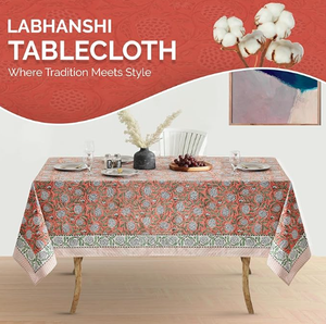 Nappe en coton imprimée à la main, style bohème, pour <span class=keywords><strong>mariage</strong></span>, festival, <span class=keywords><strong>décoration</strong></span> <span class=keywords><strong>de</strong></span> <span class=keywords><strong>salle</strong></span> à manger, rectangulaire, ronde, lavable, unique - Product Image 3