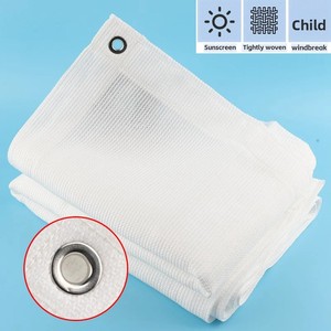 Nouvelle Voile d'Ombrage Blanche Épaissie : Le Gardien Gris des Balcons Urbains – Profitez des Brises Fraîches avec une Protection Solaire Respirante à Mailles Fines - Product Image 2