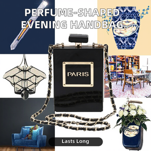 Bolso de Mano Transparente con Forma de Perfume Vintage, con Correa de Cadena y Cierre Magnético, para Eventos Nocturnos de Mujeres - Product Image 2