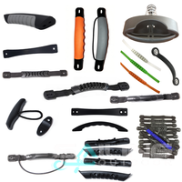 Maniglia in PVC da 1 pollice x 11 pollici con corda per kayak, gommone, impugnatura morbida antiscivolo, cinghia di trazione, accessorio per borsa portautensili