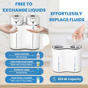 Nouveau Distributeur Automatique de Savon Mural Rechargeable à Double Tête pour Hôtels et Salles de Bain, Distributeur de Désinfectant pour les Mains et de Shampoing - Product Image 4