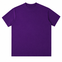 T-shirt graphique DTG/DTF personnalisé de haute qualité, uni, 100% coton, 280GSM, coupe ample et oversize, pour hommes, t-shirts vierges