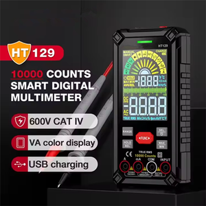 เครื่องมือวัดมัลติมิเตอร์ดิจิตอลแบบชาร์จไฟได้ Xtester-China รุ่นยอดนิยม 10 อันดับแรก ความจุ 10000 ค่า รุ่น HT129 - Product Image 4