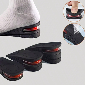 1-3 lớp nửa PVC đàn hồi gót chân không khí đầy đệm tăng cường chiều cao tăng đế cho người đàn ông và phụ nữ 3cm/4.5cm/6cm - Product Image 1