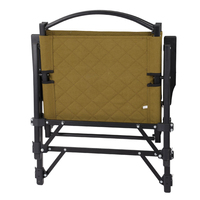 Chaise pliante portable robuste en aluminium avec pieds réglables pour l'extérieur, idéale pour le jardin, les pique-niques et la plage