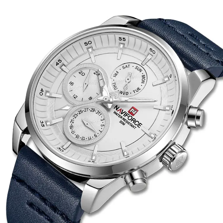 Naviforce 9148 high quality wrist watch relojes hombre Japan Quartz Movement men watches waterproof reloj naviforce watch