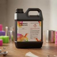 Colorant liquide pour bougies à haute concentration, 1 kg, multicolores, colorant personnalisé pour la fabrication de bougies en cire de soja et de cire de noix de coco