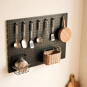 חובה כבדה פחמן פלדה פלדה אגבורד קיר הר מדף מתכוונן rustproof ווים הניתנים להתאמה אישית מתלה אחסון רב תכליתיים - Product Image 3