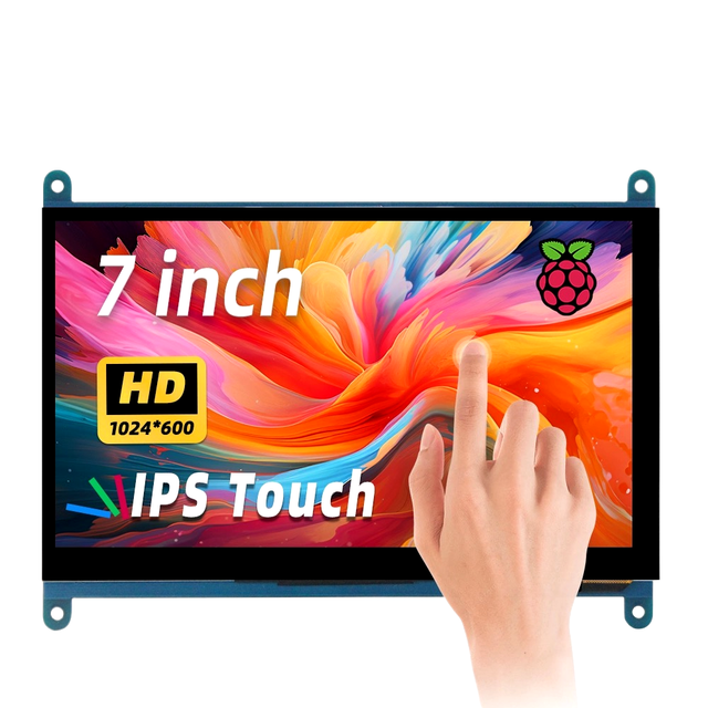 Bssy)7-Inch Hd/Mi Raspberry Pi Display, 1024*600 Ips Capacitive Touch Screen, Driverless