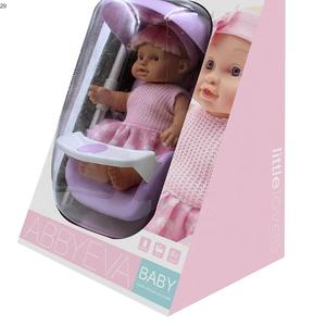 <span class=keywords><strong>Lovely</strong></span> Pretend <span class=keywords><strong>Stroller</strong></span> 3D Eyes Toy Botella de lactancia Pee Bebida de agua Leche <span class=keywords><strong>Baby</strong></span> Dolls - Product Image 5