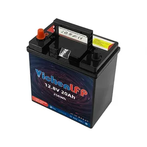 YICHENLFP 40 B19L/R Blei-Säure-Ersatz batterie 12V 20Ah mit prismatischer CCA400-Lithiumbatterie mit hohem CRate für den Autos tart