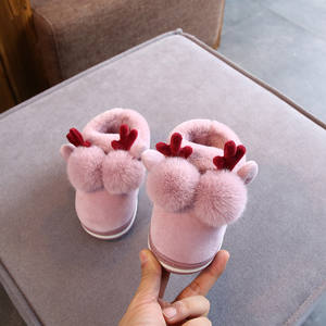 <span class=keywords><strong>Chaussons</strong></span> d'hiver en fourrure de cerf de Noël pour enfants, filles, garçons, enfants, <span class=keywords><strong>chaussons</strong></span> de chambre, bottes, vente en gros - Product Image 5