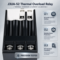 Relais de surcharge thermique J3UA52, interrupteur miniature scellé, protection de moteur basse puissance, 660V AC, contacts en cuivre, bornes à vis