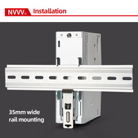 WDR-120-12 12V 10A 200-500VAC large entrée alimentation cc rail din alimentation mince pour l'automatisation d'usine