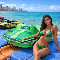 Bateau et jet ski électriques avec système de chronométrage haute vitesse pour utilisation aquatique, conception de piste en matériau PE