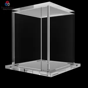 Peakshow Günstige benutzer definierte Box klare Acryl Display Box kleine klare Acryl-Boxen mit Deckel