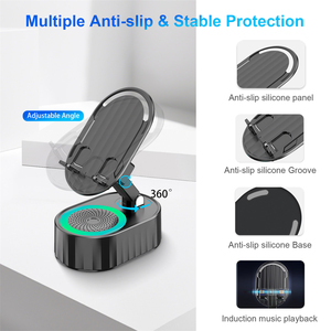 ลำโพง NFC แบบเหนี่ยวนำไร้สาย 3-in-1 พร้อมขาตั้งโทรศัพท์ พาวเวอร์แบงค์ ที่วางโทรศัพท์แบบตั้งโต๊ะ RGB ระบบตรวจจับอัตโนมัติ อุปกรณ์อเนกประสงค์สำหรับ - Product Image 4
