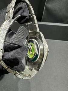 Orologio Meccanico Automatico con Moissanite VVS Incastonata, Quadrante Completamente Diamantato, Cristallo Zaffiro, Orologio di Lusso con Stile Hip-Hop Ice Out - Product Image 5