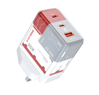 UK Plug 65W USB C Chargeur 3 Broches Téléphone Portable GaN Chargeur Type-C Adaptateur PPS Chargeur Rapide Pour Ordinateur Portable
