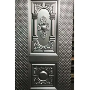 En relieve de acero de metal de la piel de la puerta laminado en frío galvanizado para la seguridad del Panel de la puerta exterior, puerta laminada pieles del sur de África