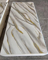Imperméable Nouveau Design 3d Impression Murale Pvc Marbre Feuille Marmol Panneau De Pared pour Décoration Murale de Haute Qualité