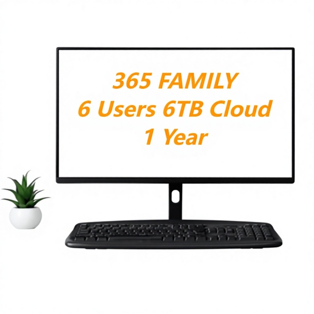 365 Family Group With Copilot 6 Users 6TB Storage Cloud 12 Month Expand Software