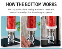 Petite machine de scellage semi-automatique manuelle pour boîtes de conserve, machine de mise en conserve alimentaire pour fruits, poissons, haricots, tomates, canettes de bière