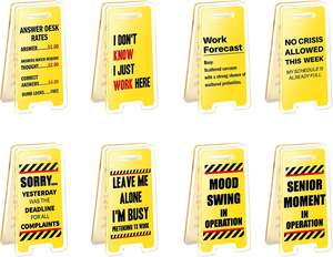 ป้ายเตือนบนโต๊ะทำงาน ป้ายอะคริลิคบนโต๊ะทำงาน อย่ารบกวนฉัน ฉันมีงานหนัก ของตกแต่งสำนักงานสุดฮา ของขวัญสำหรับเพื่อนร่วมงาน ที่หนีบกระดาษตั๋วบนโต๊ะทำงาน - Product Image 2