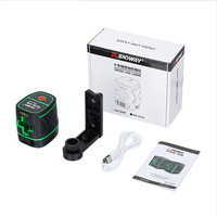 Niveau laser SNDWAY, vente chaude, multifonctionnel, 2 lignes, 4D, vert, 360°, auto-nivelant, IP54, ensemble de niveaux laser à vendre