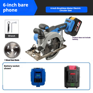 <span class=keywords><strong>Sierra</strong></span> Circular Inalámbrica Profesional de 6 Pulgadas (155 mm), Herramienta Eléctrica Portátil para Trabajar la Madera, 20 V MAX - Product Image 6