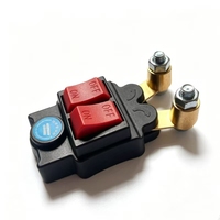 Interrupteur de déconnexion de batterie double canal 12V 24V, interrupteur à bascule en laiton, coupe-circuit principal pour yacht, camping-car, camion
