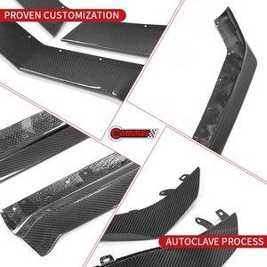 ลิ้นหน้าคาร์บอนไฟเบอร์แท้แบบ Pre-Preg สำหรับ Chevrolet Corvette Z06 สไตล์ OEM สำหรับรถแข่ง ขายส่ง - Product Image 3
