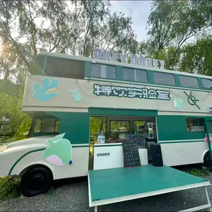 Distributeur automatique d'aliments crème glacée bus à deux étages moderne et écologique camions de restauration mobiles électriques avec cuisine complète - Product Image 5