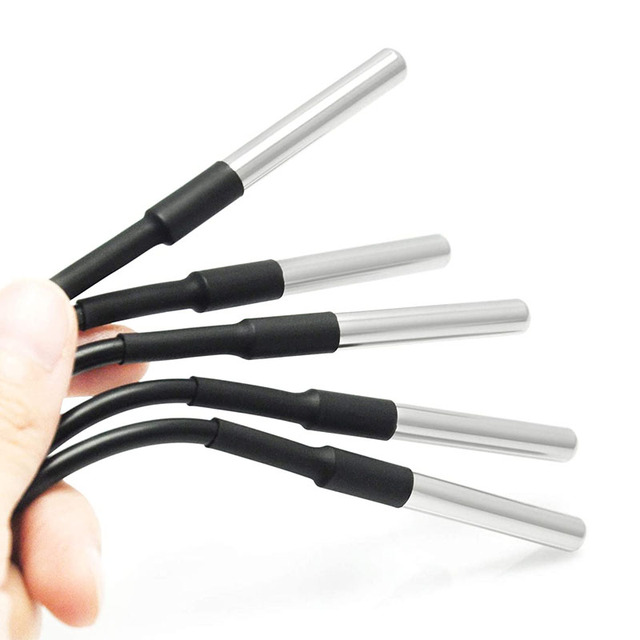 1Pc DS18B20 Stainless Steel Waterproof DS18b20 1m 3m 5m Thread Temperature Probe Temperature Sensor 18B20 Cable