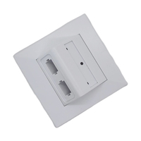 Approvisionnement d'usine 1F Fiber Optique mural 2 core socket FTTH box 2 port Rosette box