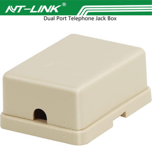 Boîte de jonction pour câble téléphonique RJ11 6P4C, boîte à rosace, 2 ports pour connecteur - Product Image 3