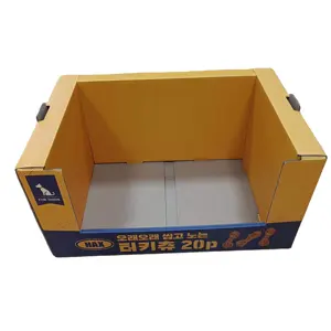 Custom Paper Cardboard Shelf Ready Product Retail Packaging Corrugated Counter Tear Away Display Packaging Box