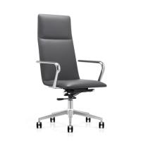 Chaises de bureau de direction de luxe modernes au design contemporain en cuir véritable pivotantes personnalisées pour le commerce