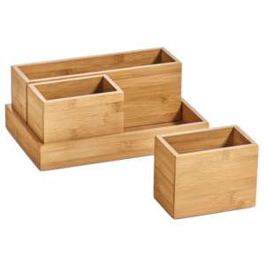 Zeller Present Organizer-Set Bambus 28x17,7x11cm 4teilig - Product Image 1