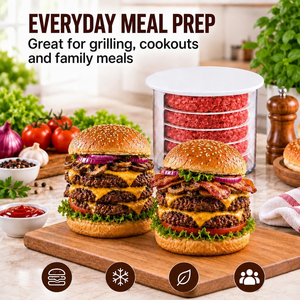 Prensa para Hamburguesas, Molde para Carne de Hamburguesa, Herramienta para Dar Forma a Hamburguesas Redondas con Grosor Uniforme para Cocinar en la Parrilla - Product Image 3