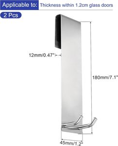 <span class=keywords><strong>Ganci</strong></span> per <span class=keywords><strong>Porta</strong></span> in Acciaio Inossidabile, Appendiabiti per <span class=keywords><strong>Porta</strong></span> del Bagno in Acciaio Inox - Product Image 2