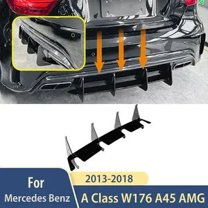 StarNav สำหรับ Mercedes Benz A Class W176 A45 AMG ชุดแต่งดิฟฟิวเซอร์กันชนหลัง ปี 2013 2015 2016 2017 2018 สำหรับรถยนต์แฮทช์แบค - Product Image 1