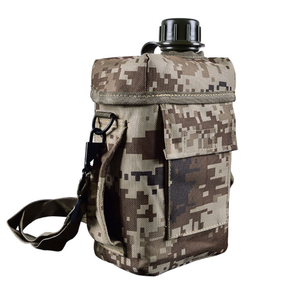 DE97 Outdoor Plastic Canteen with Pouch with Shoulder Straps Outdoor Portable <b>Water</b> <b>Container</b> 2L Capacity 2 Quart - Product Image 3